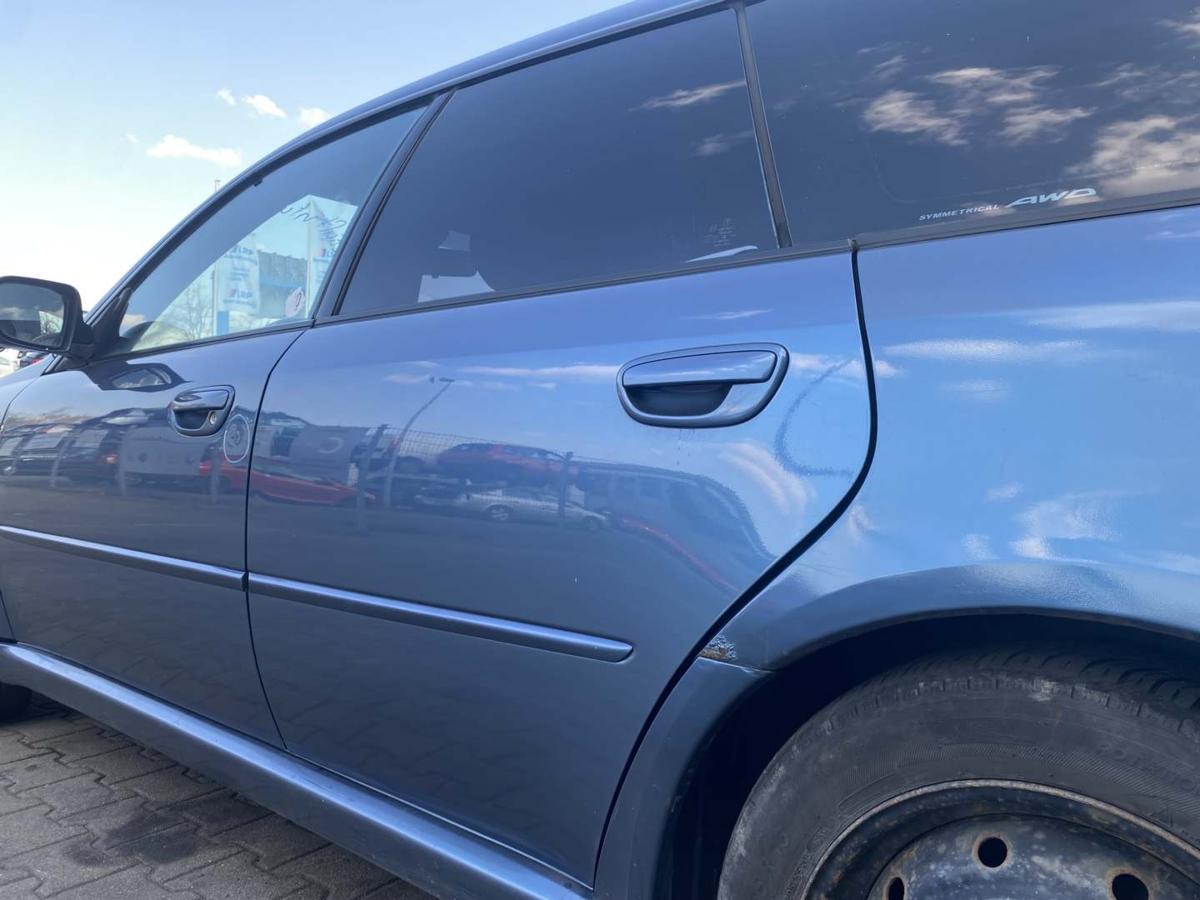 Subaru Legacy 4 original T&uuml;r hinten links 33A Atlantic Blue Kombi Rohbau Bj.2005